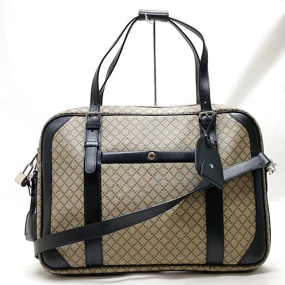 Authentic Gucci Business Bag Brown PVC mn711-112725 - Picture 1 of 16